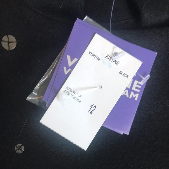 ❌sold❌Tam | NWT sequin wool black blazer. size 12 - Picture 3 of 7